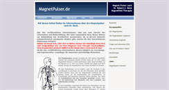 Desktop Screenshot of magnetpulser.de